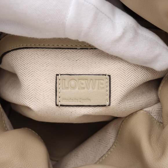 Loewe Flamenco Shoulder Bag Leather Shoulder Bag Beige - Picture 8 of 8